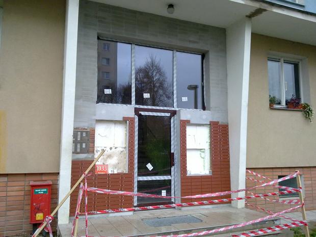 Rekonstrukce vstupů do panelových vchodů,Kosmonautů, Olomouc 5